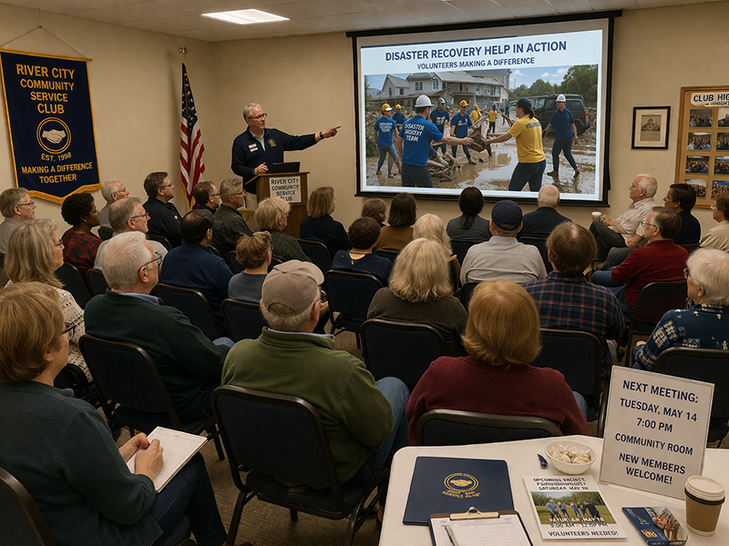 Image of Community Service Club Meeting